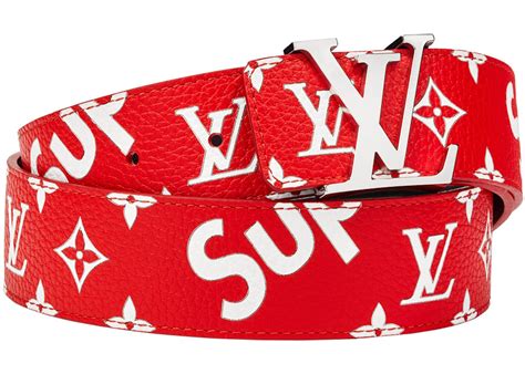 louis vuitton supreme belt price|Louis Vuitton monogram belt.